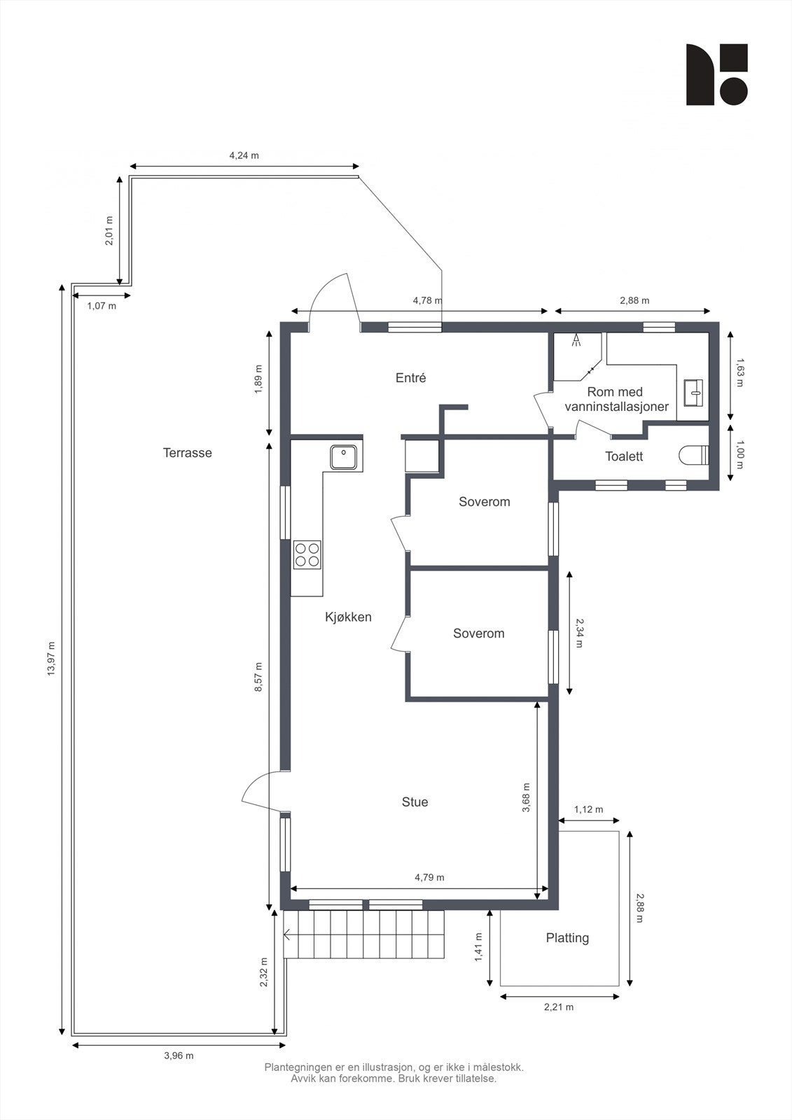 plantegning Galleribilde