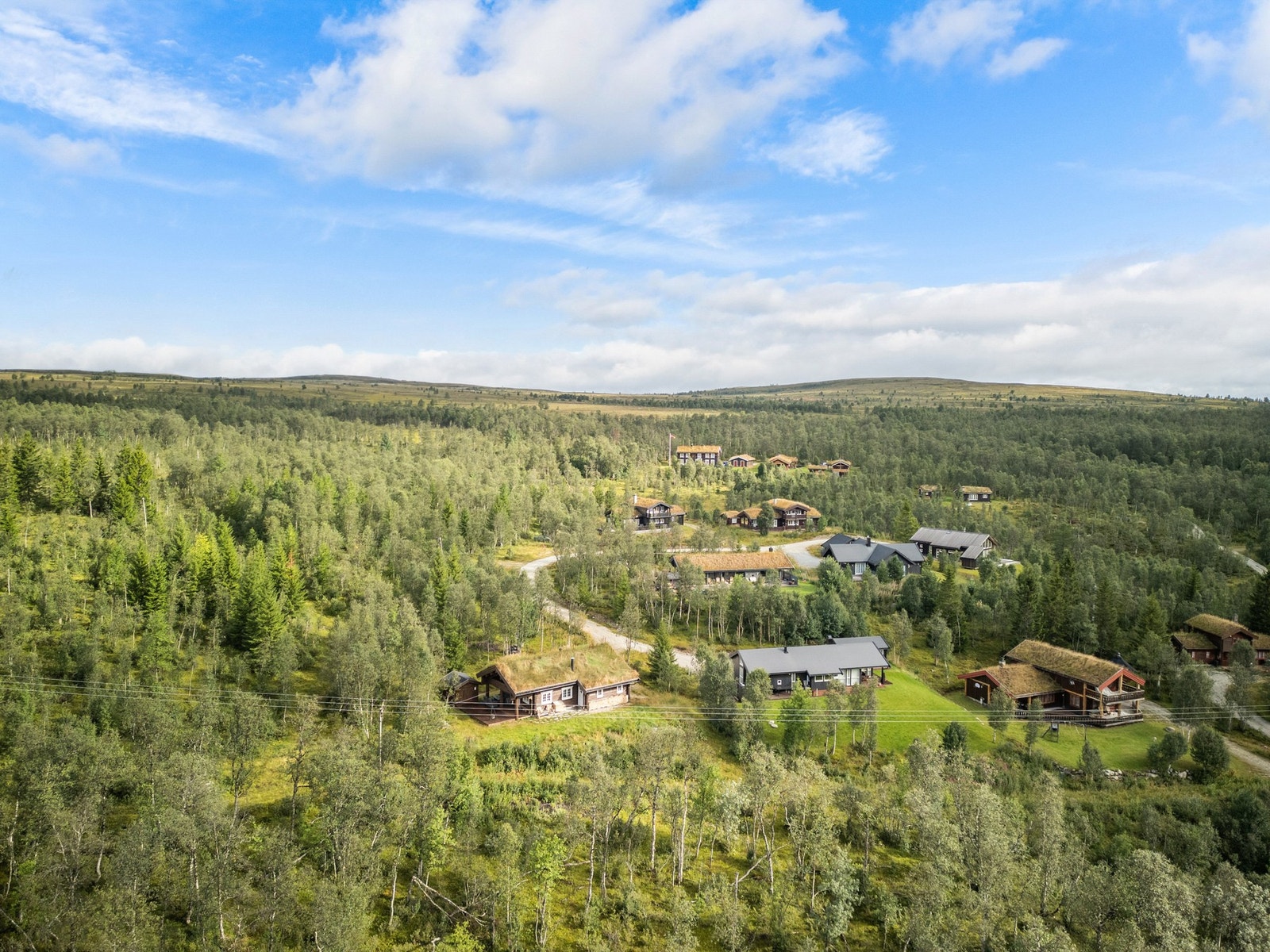 Her presenteres en flott hytte oppført i 2013. Galleribilde