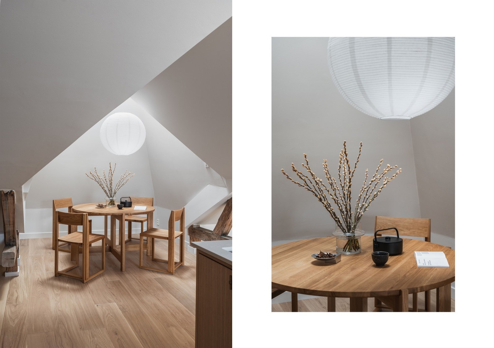 En hyggelig spiseplass i tårnet er en naturlig forlengelse av kjøkkenet, perfekt for middager. Galleribilde