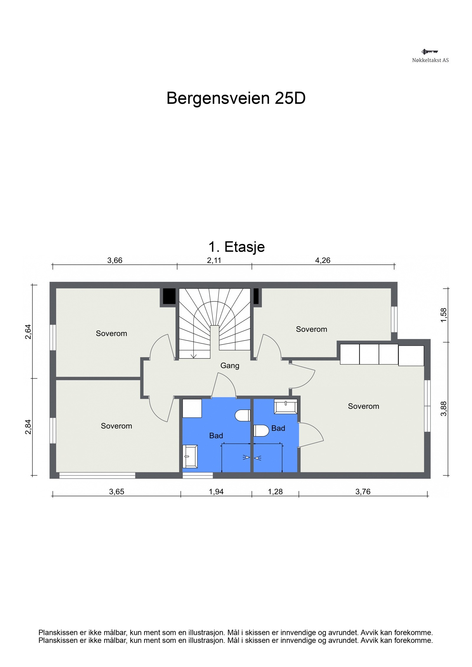 Plan 1. etasje Galleribilde