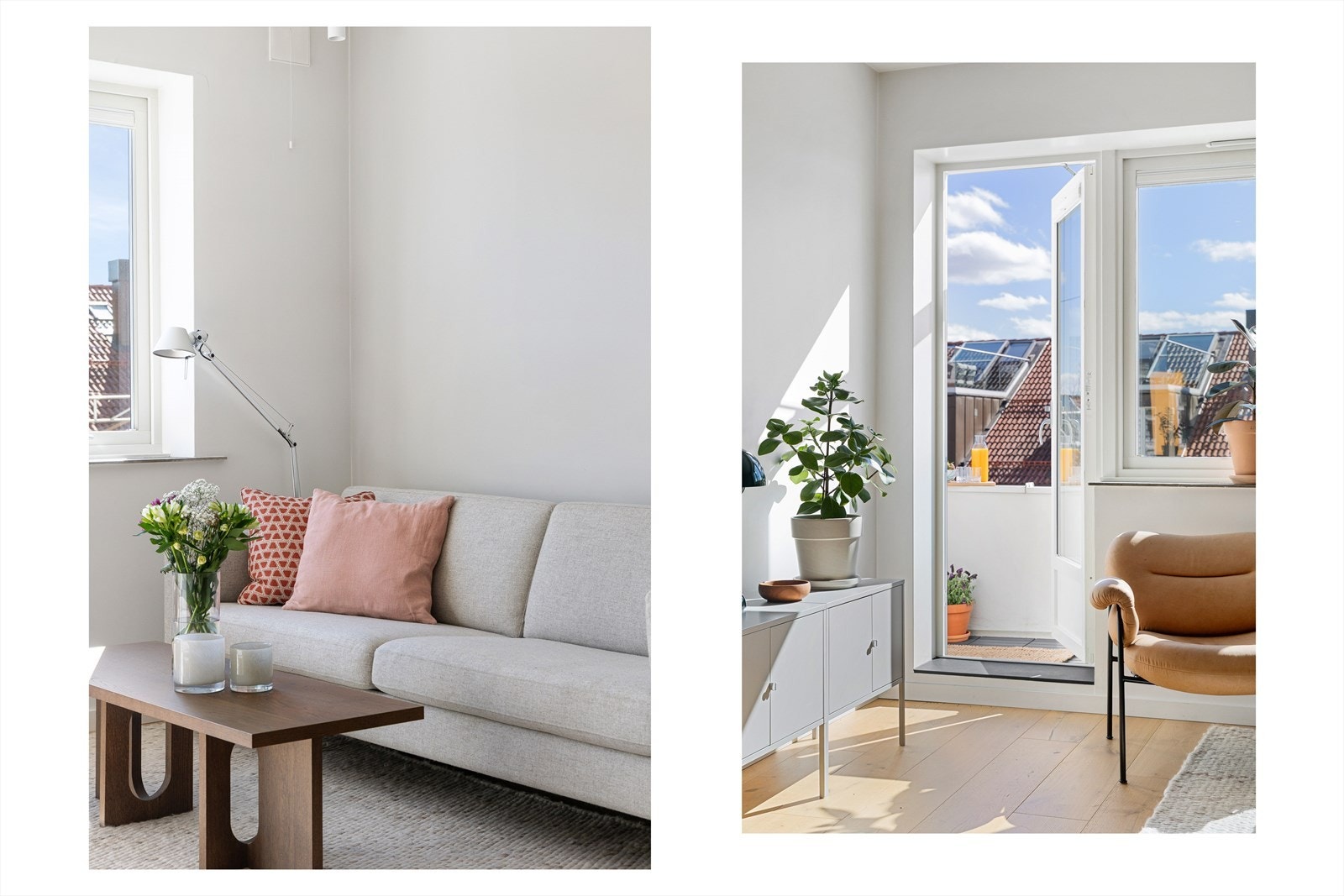 Leiligheten ligger i 2. etasje og inneholder entré, stue/kjøkken, bad og tre soverom. Galleribilde