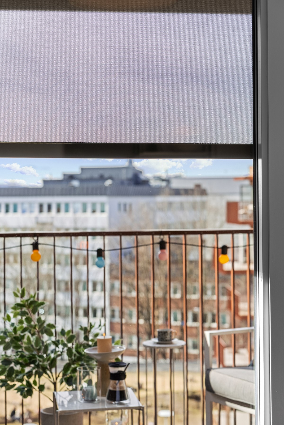 Utvendig solskjerming i stuen Galleribilde