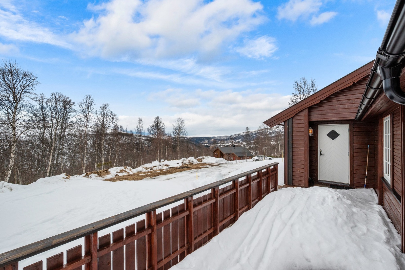 Terrasse er på 65m². Galleribilde