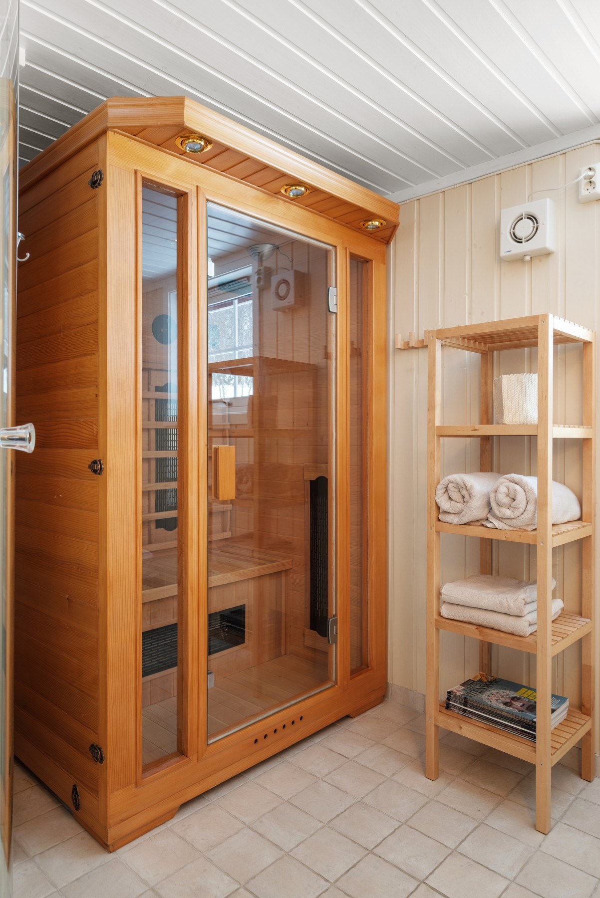 Det er varmekabler i gulve på badet. Galleribilde