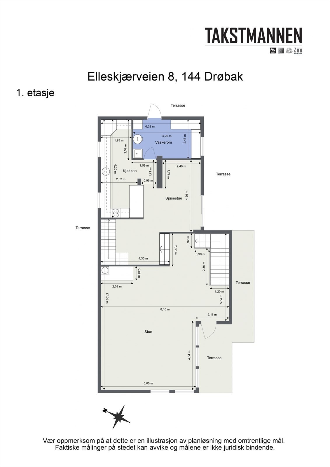 1. etasje er boligens sosiale hjerte, med en åpen løsning mellom stue og kjøkken, samt utgang til terrasse. Galleribilde
