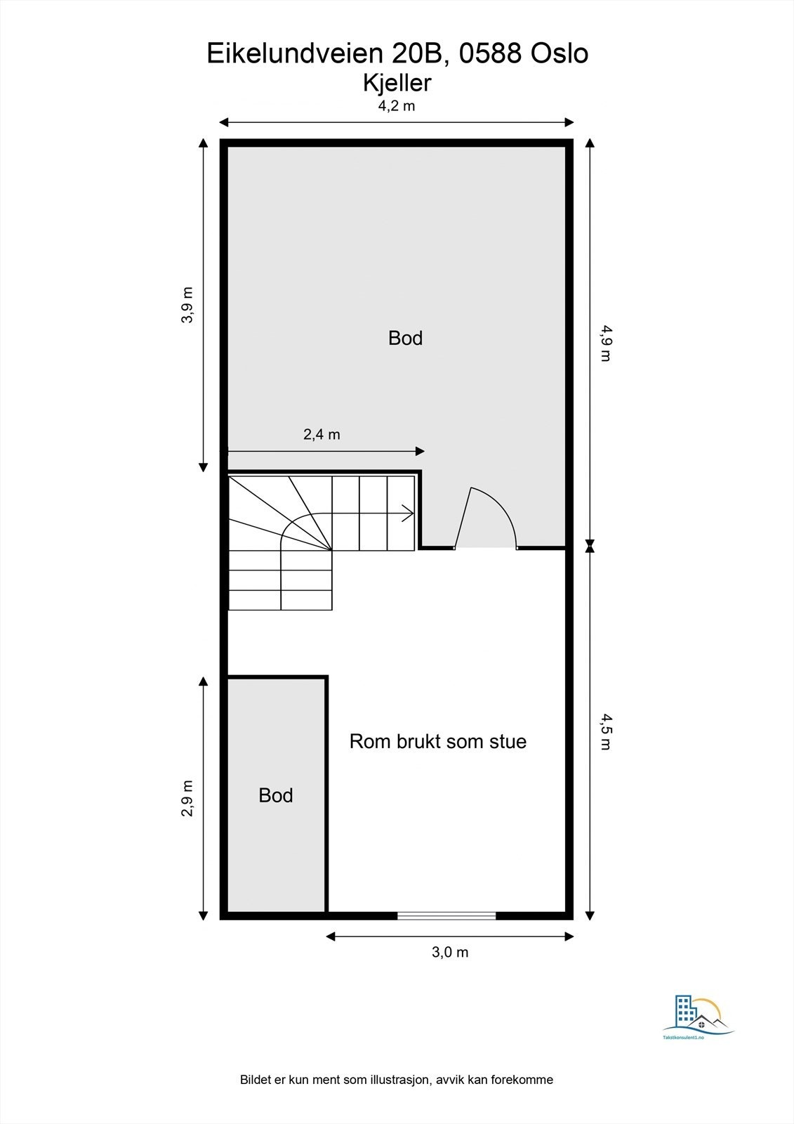 Plantegning kjeller Galleribilde