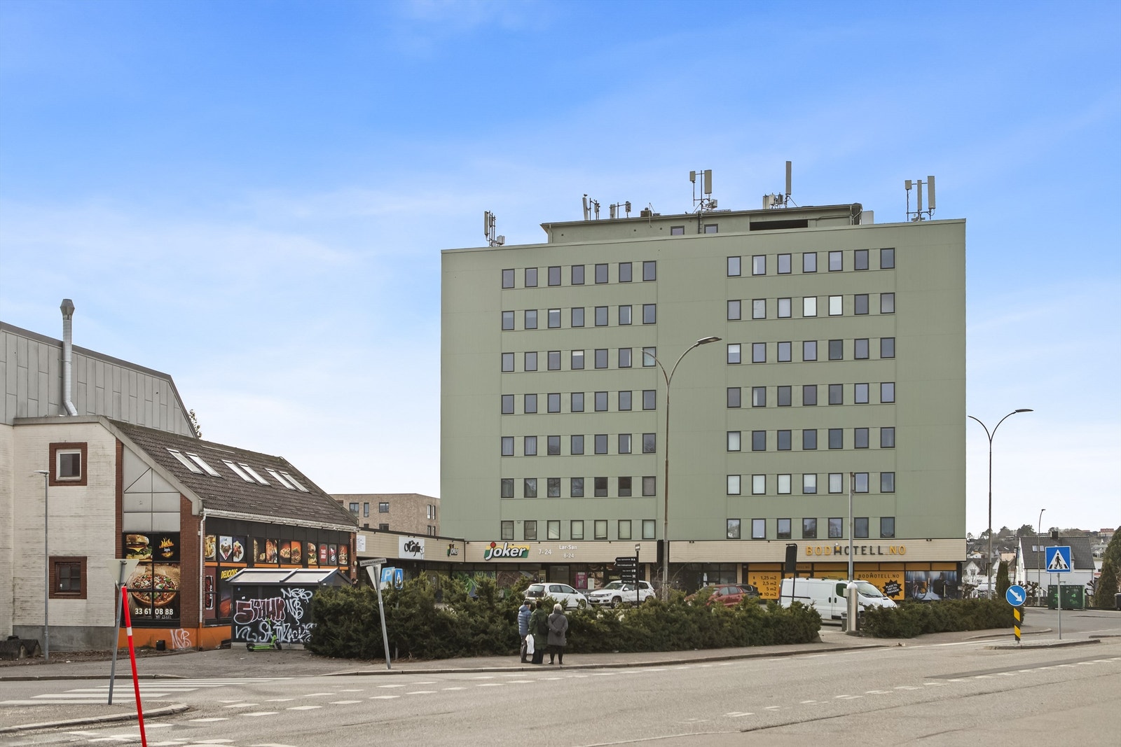 Fasade med butikk i 1.etg Galleribilde