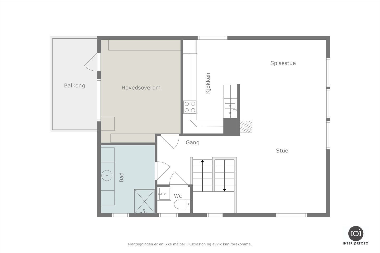 Plantegning 2. etasje Galleribilde