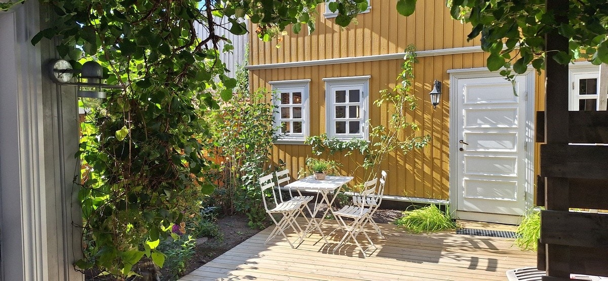 Hyggelig uteplass Galleribilde