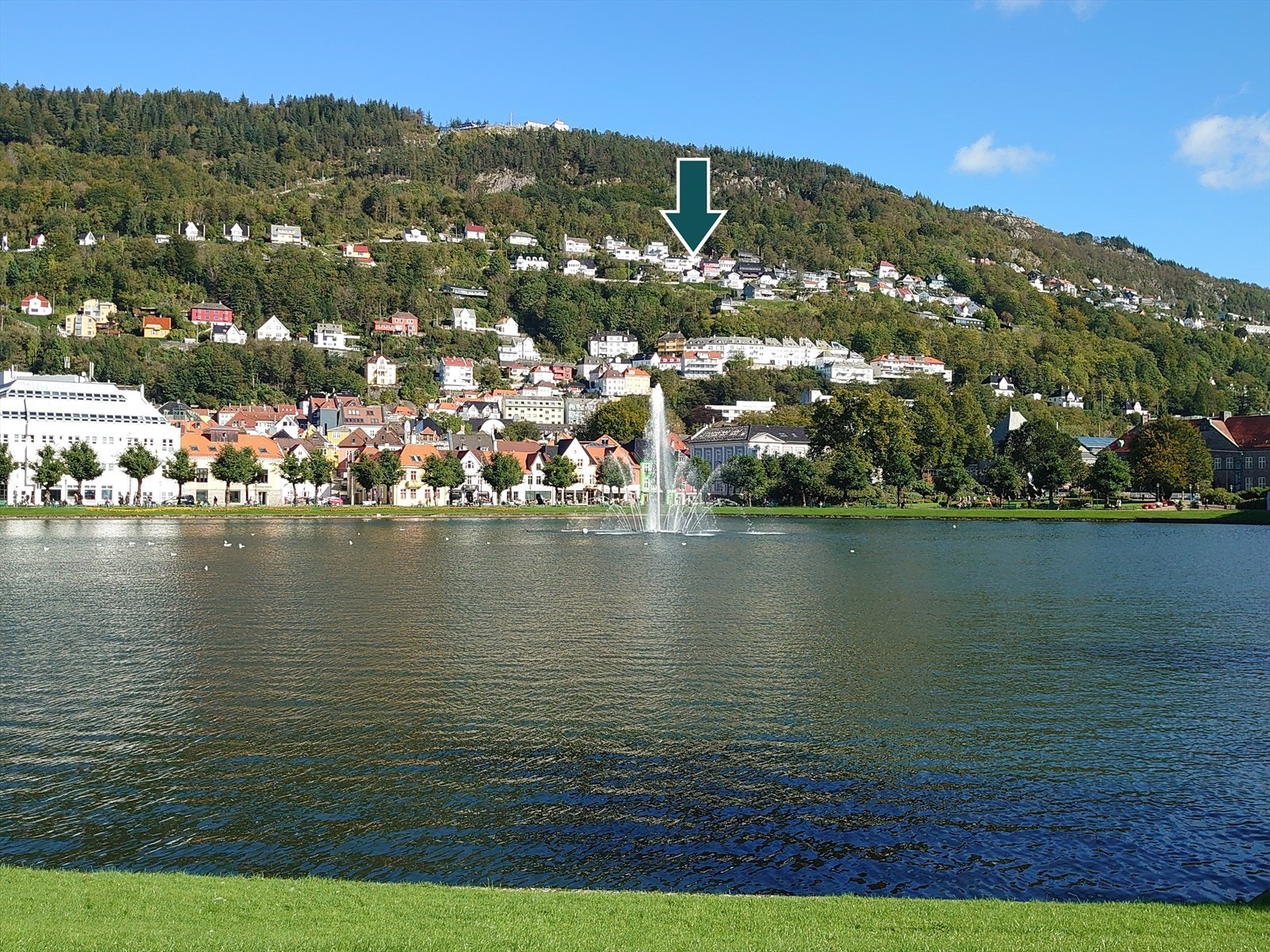 Fantastisk beliggenhet i fjellsiden. Galleribilde