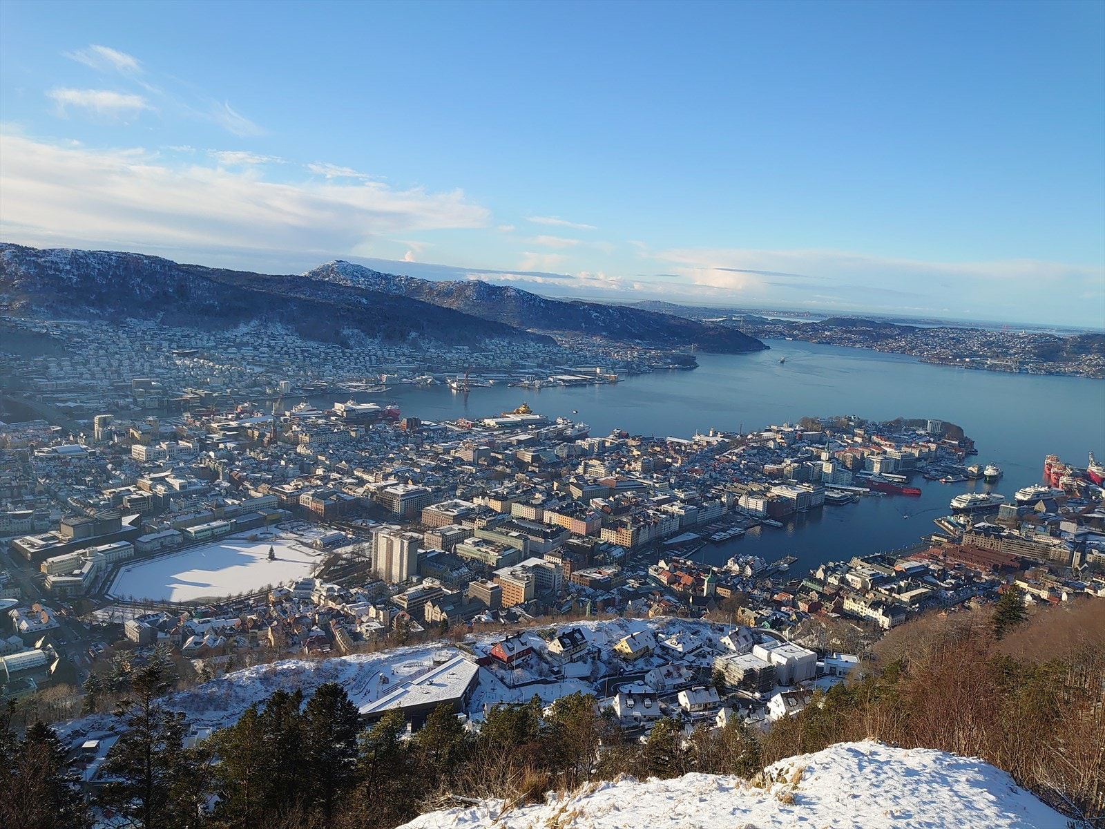 Utsikt fra turmulighetene over skansemyren. Galleribilde