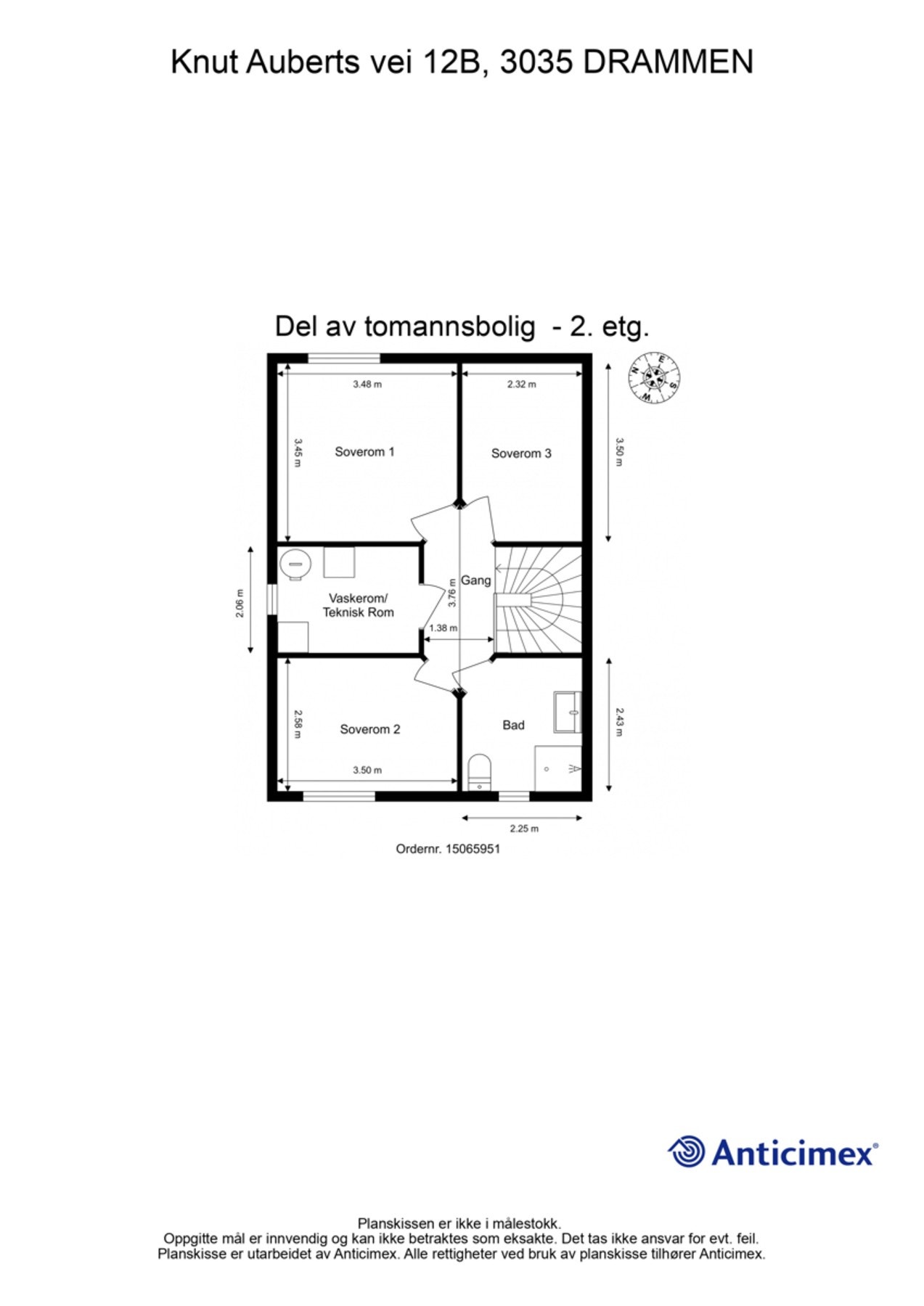 Plantegning 2. etasje Galleribilde
