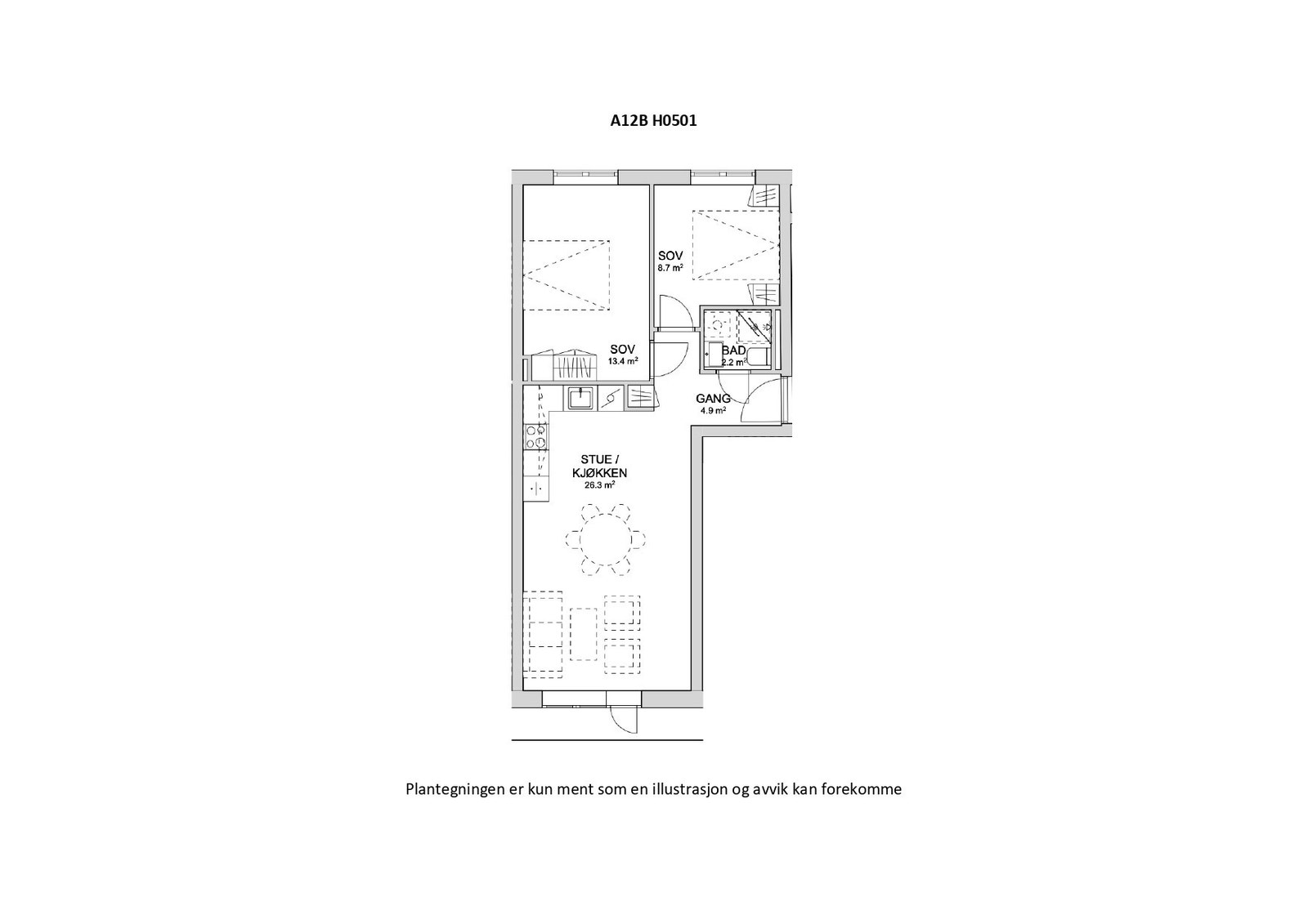 Plantegning Galleribilde