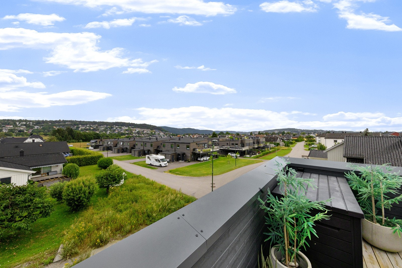 Utsikt fra takterrassen Galleribilde