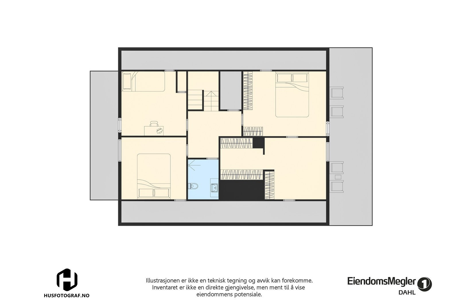 Plantegning 2. etasje Galleribilde