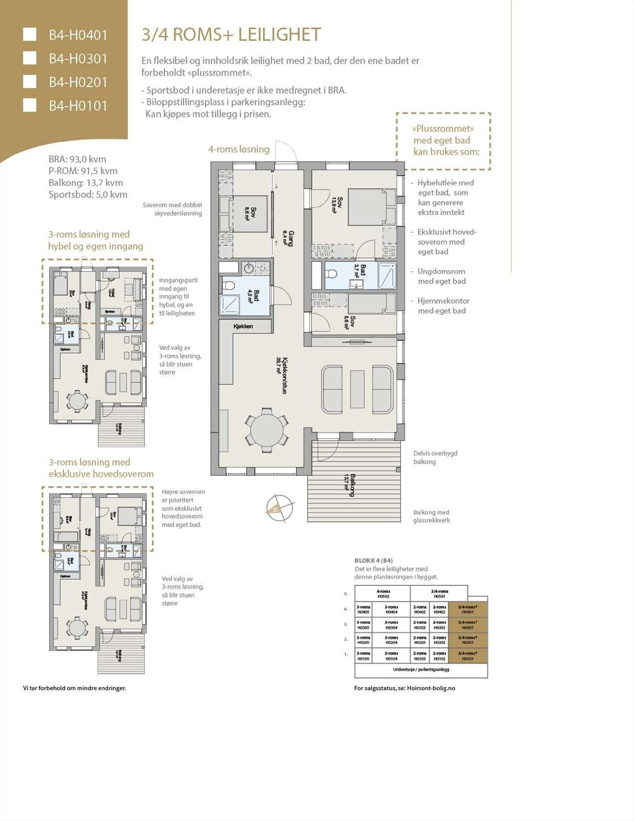 Plantegning B4 - H0201 Galleribilde