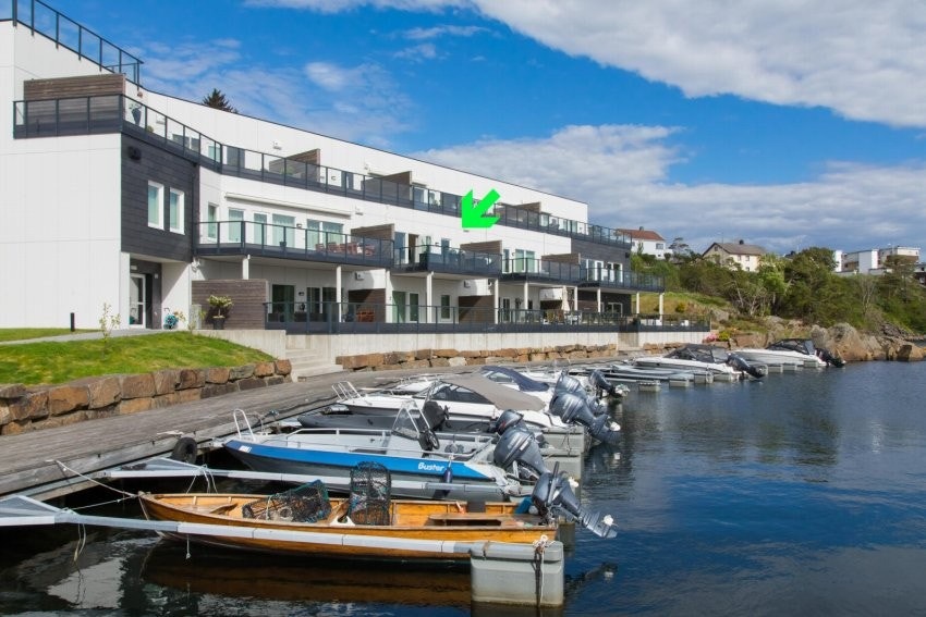 Leiligheten ligger i 2 etasje. Galleribilde