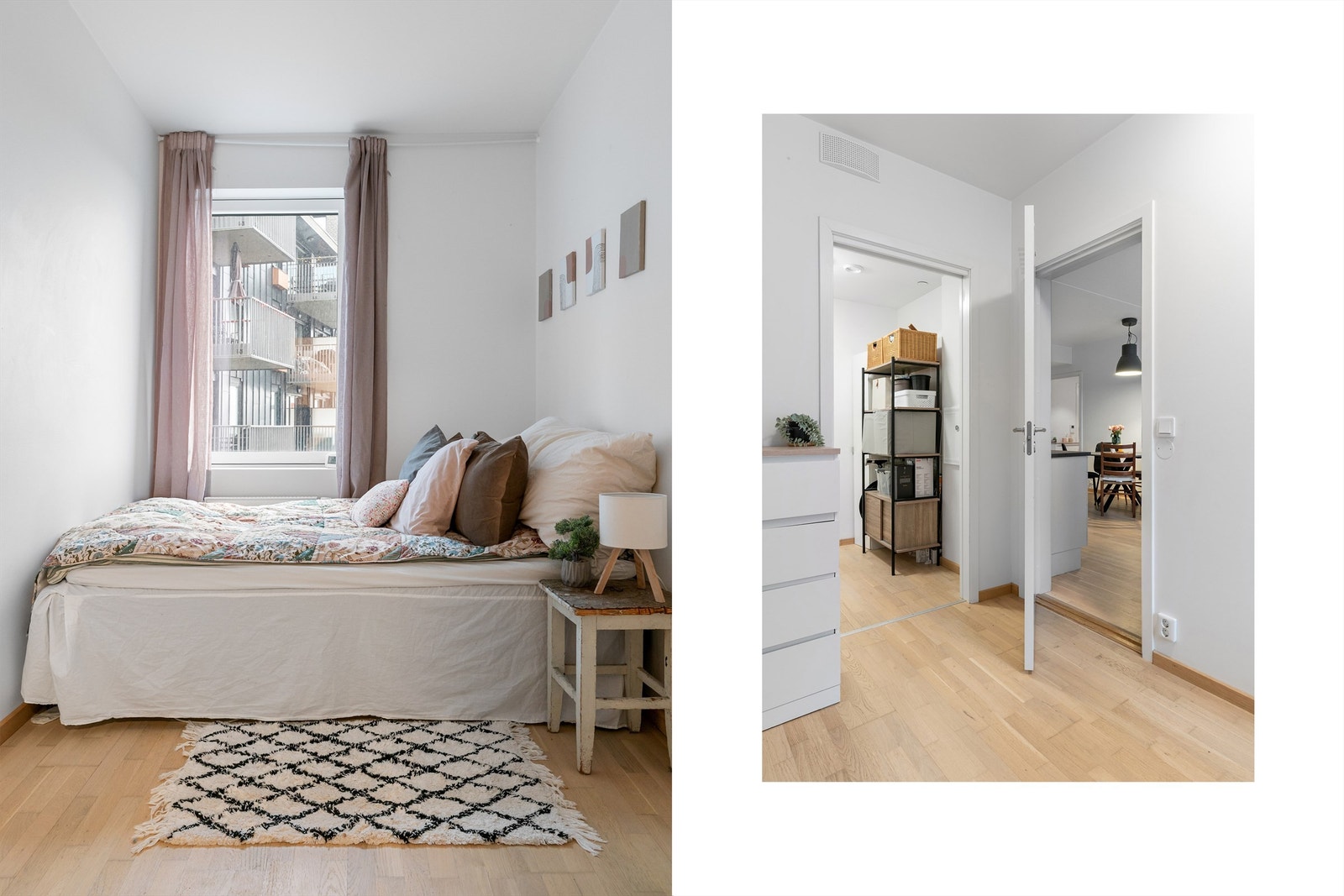 Soverommet har en praktisk størrelse og er enkelt å møblere etter eget ønske og behov. Galleribilde