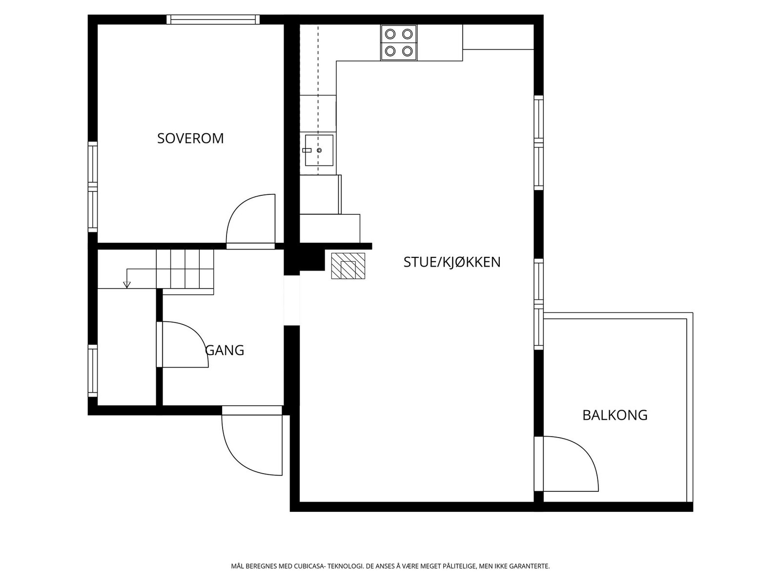 Plantegning 3. etasje Galleribilde