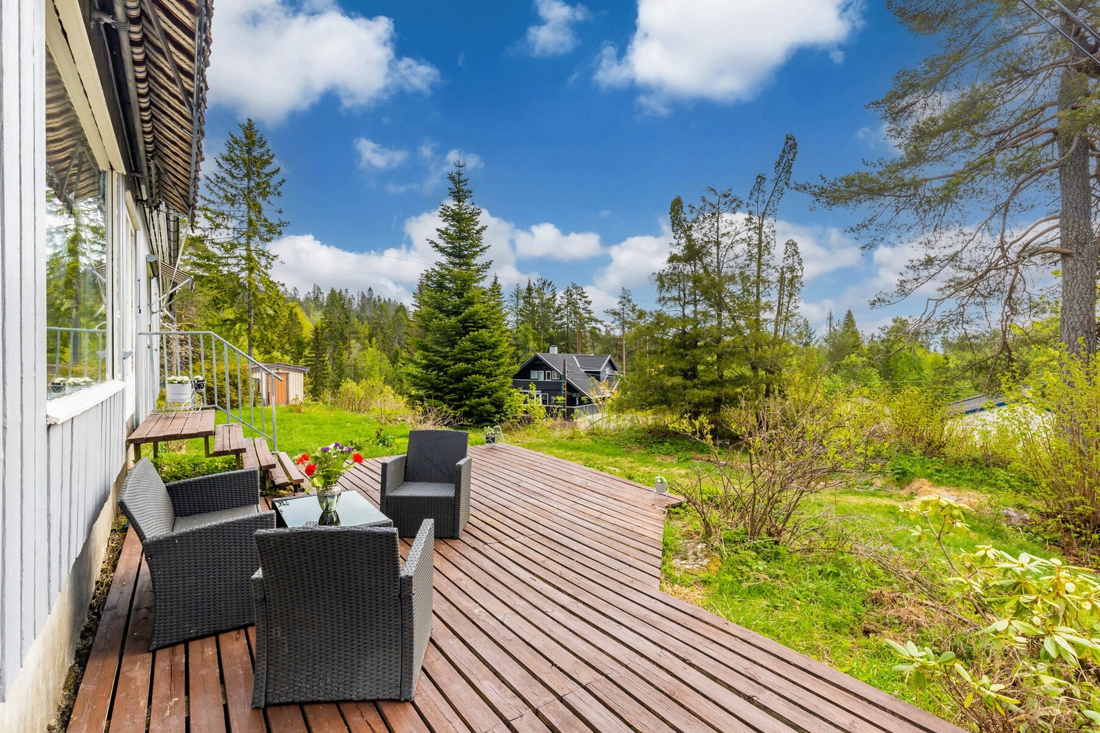 Her kan man nyte sommerdagene uforstyrret i solen. Galleribilde