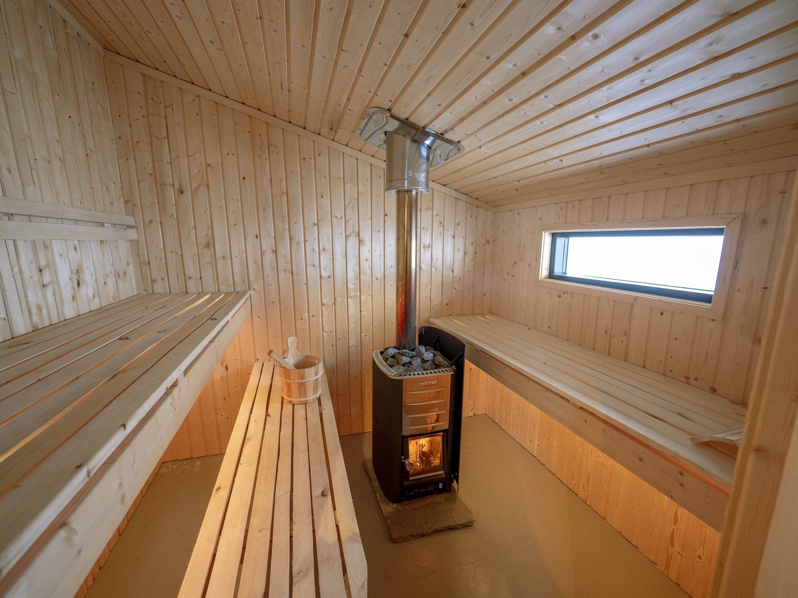 Vedfyrt badstue Galleribilde