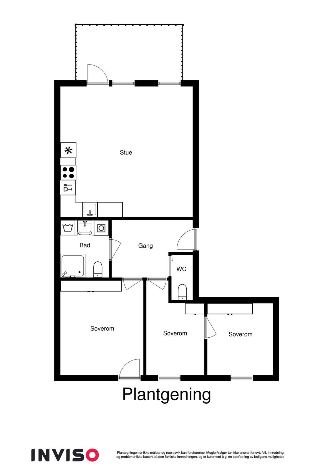 Plantegning Galleribilde