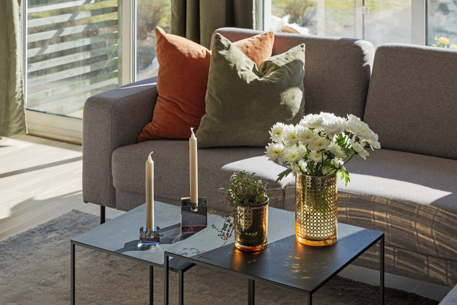 Detaljbilde fra stuen. Galleribilde