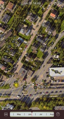 Sol-app satt til juni. Galleribilde
