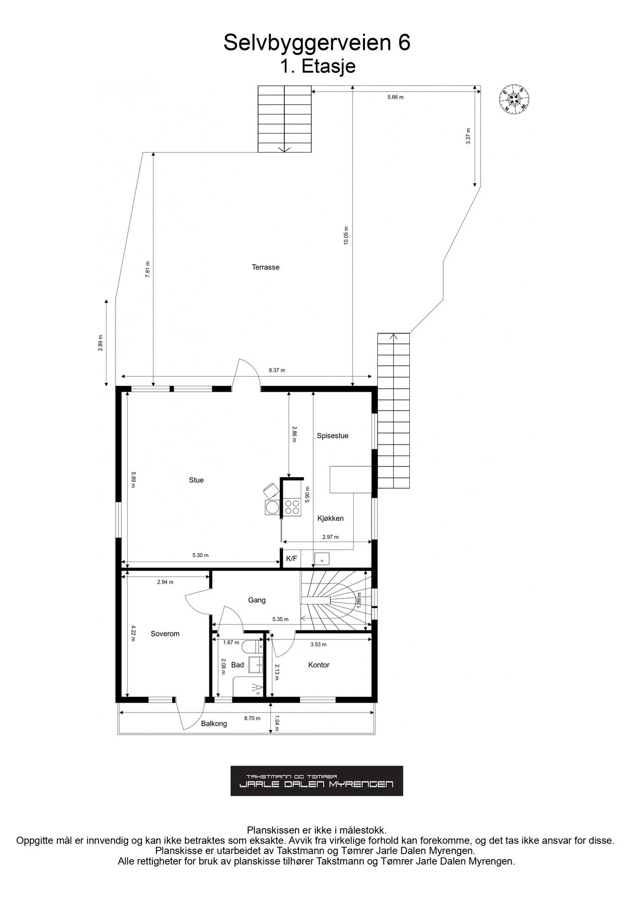 Plantegning hovedetasje Galleribilde