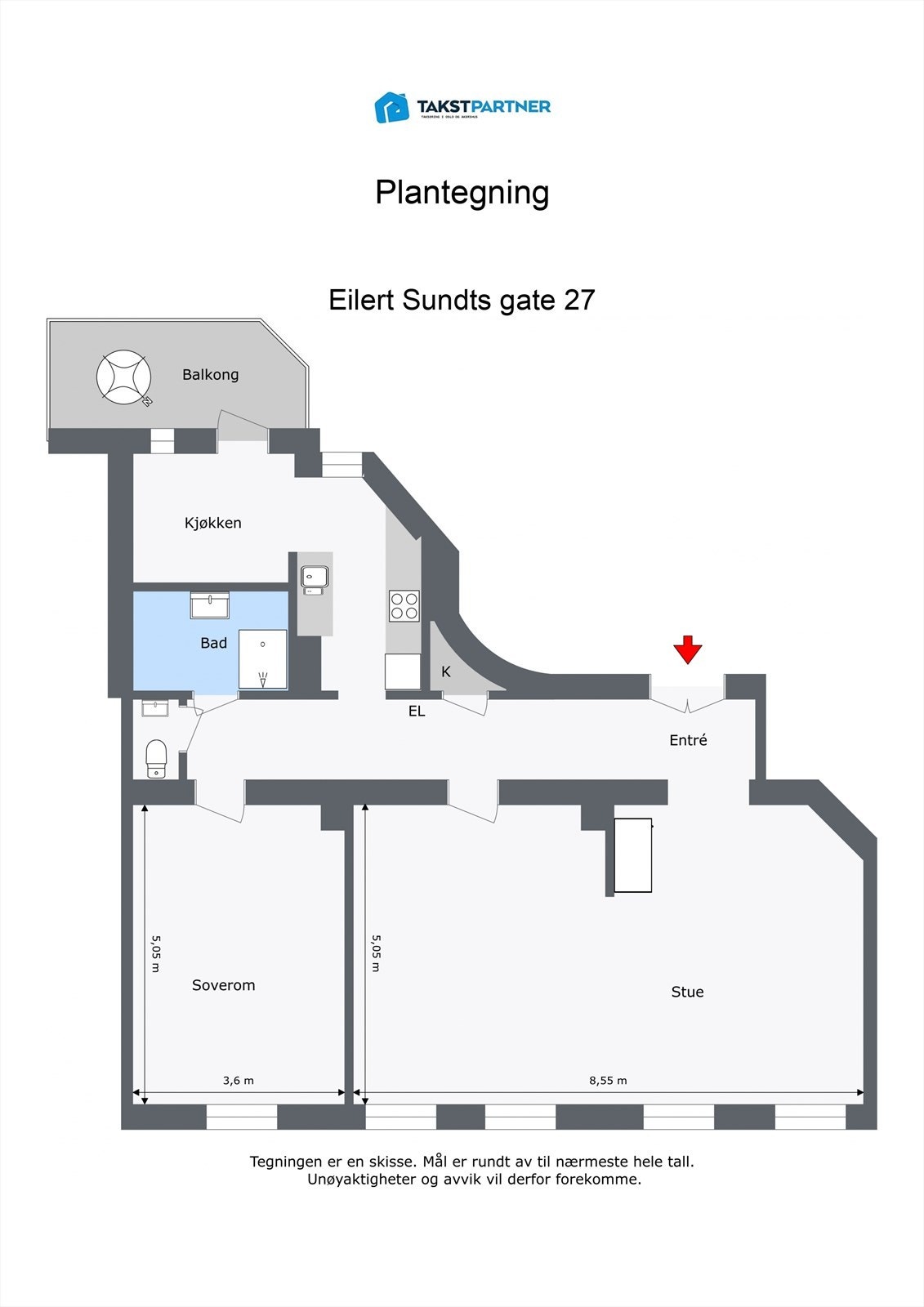 Plantegning Galleribilde