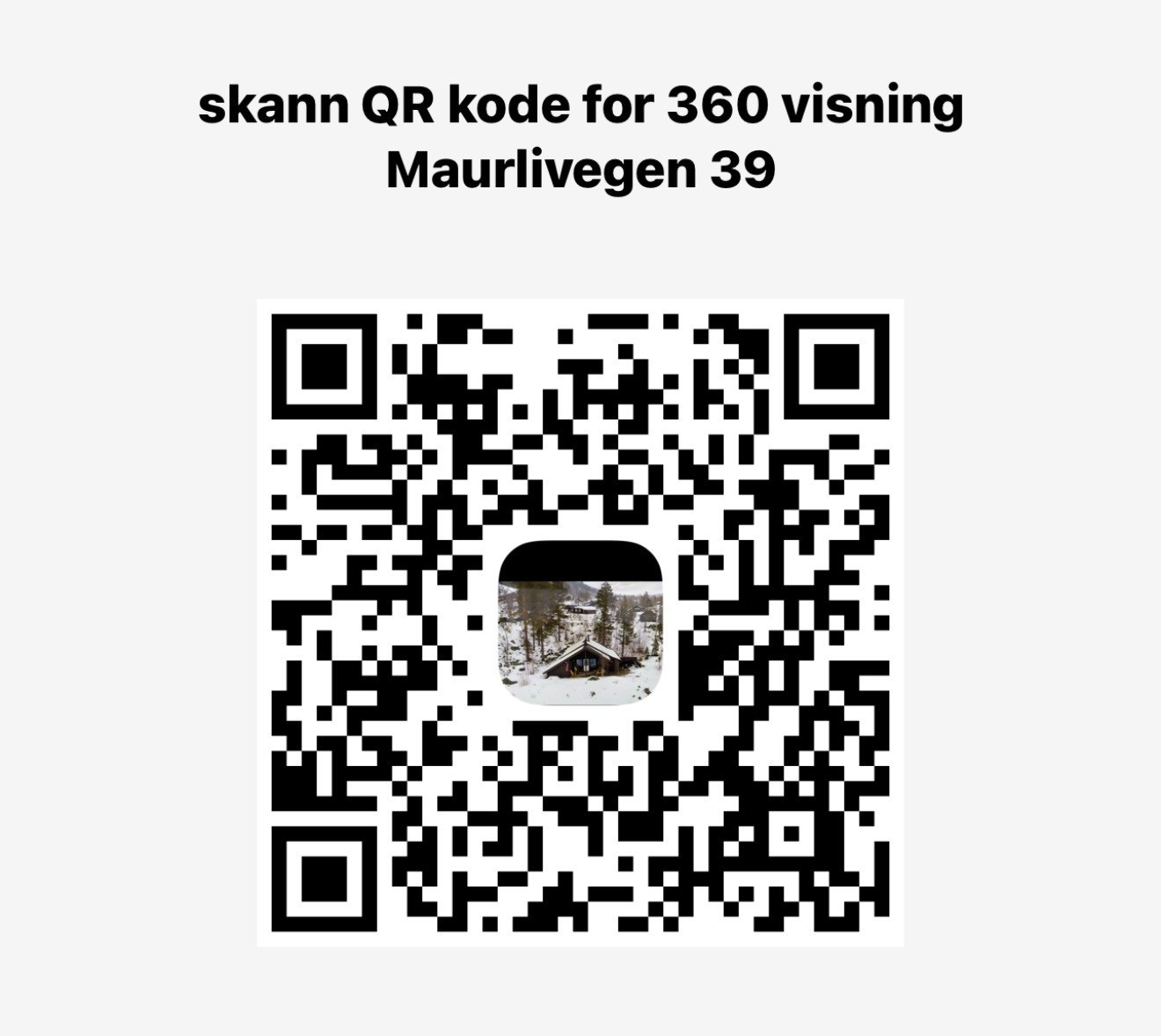 Skann QR kode for 360 visning Galleribilde