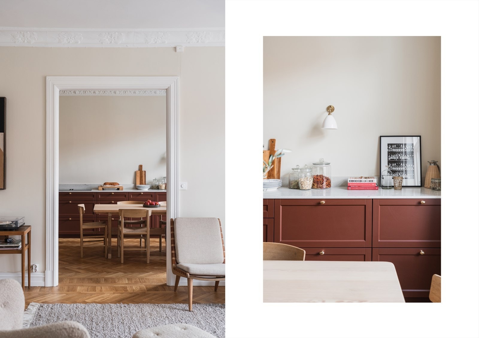 Mengder av klassisk sjarm og særpreg med vakre detaljer som rosetter, stukkatur og fløydører - pent bevarte detaljer. Galleribilde