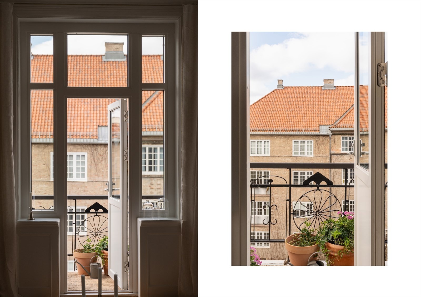 Klassiske Jessenløkken gård på andre siden av gaten. Her slipper solen fint inn. Galleribilde