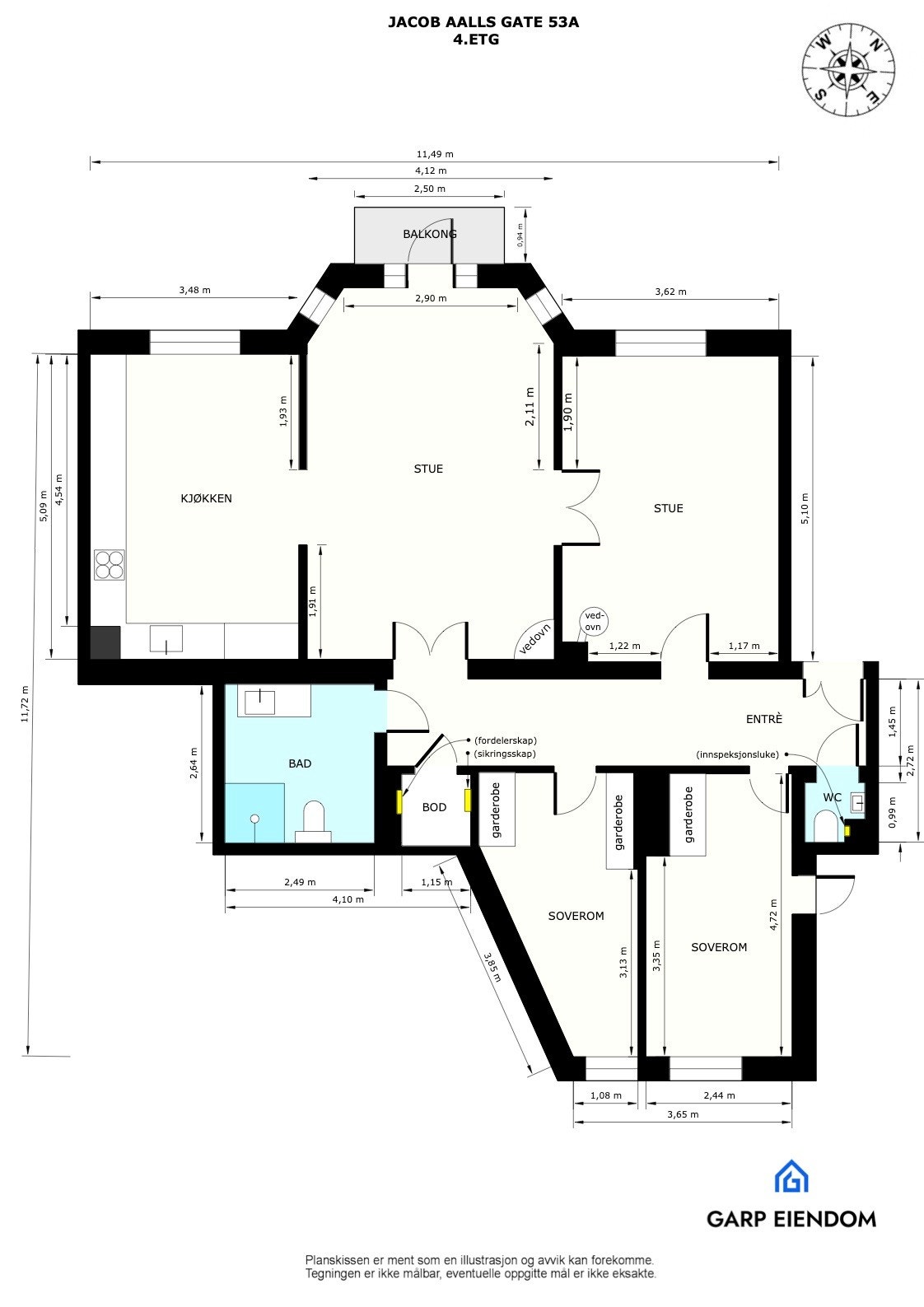 Plantegning. Galleribilde
