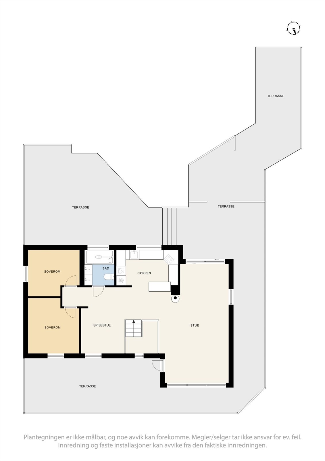 Plantegning 2.etasje Galleribilde