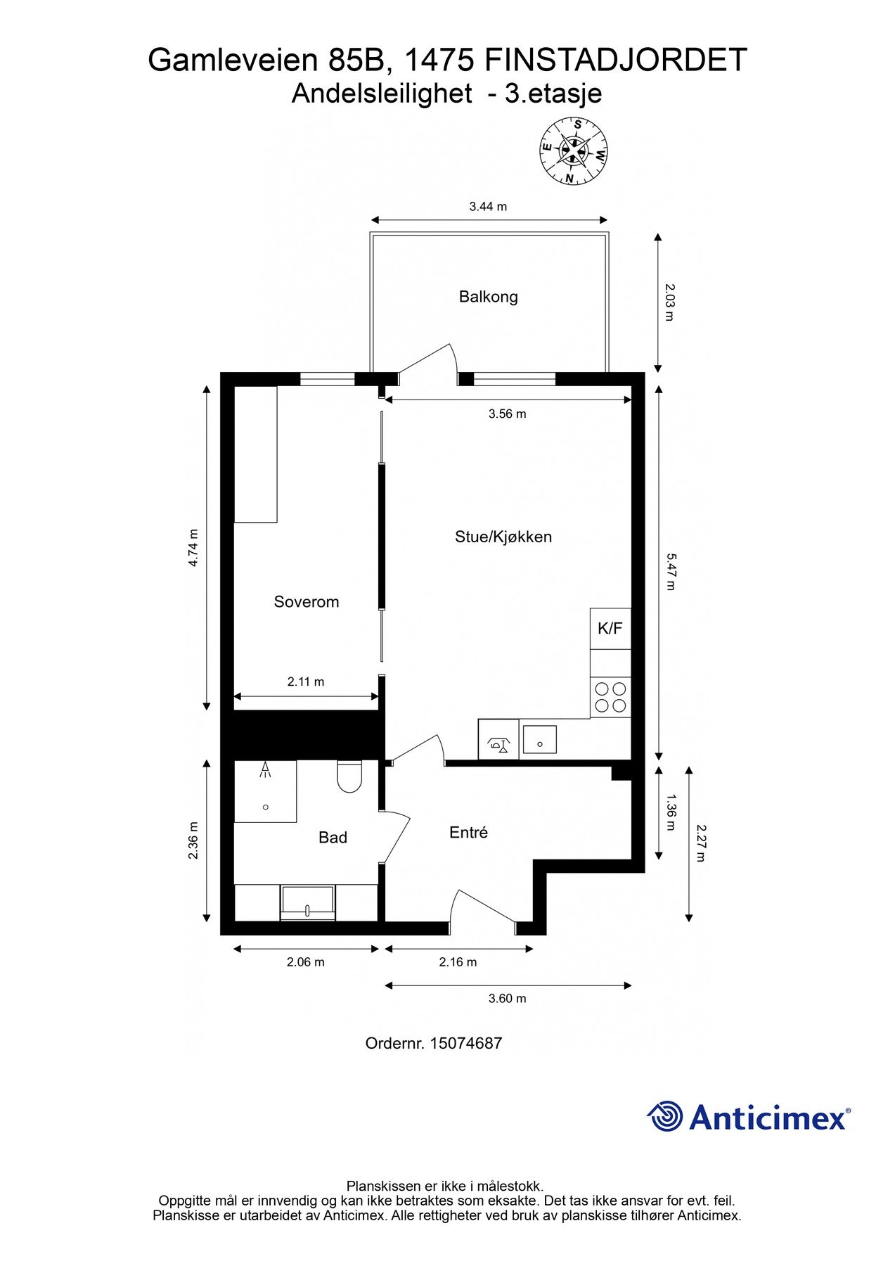 Plantegning | 3. etasje Galleribilde