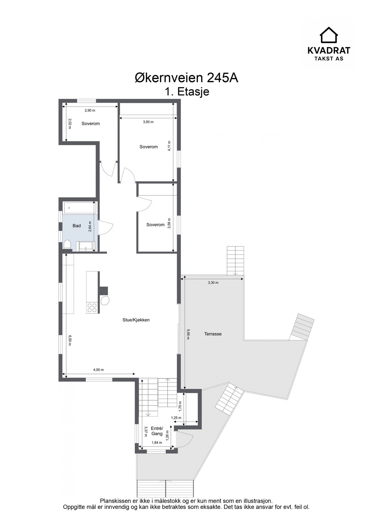 Plantegning 1. etasje Galleribilde