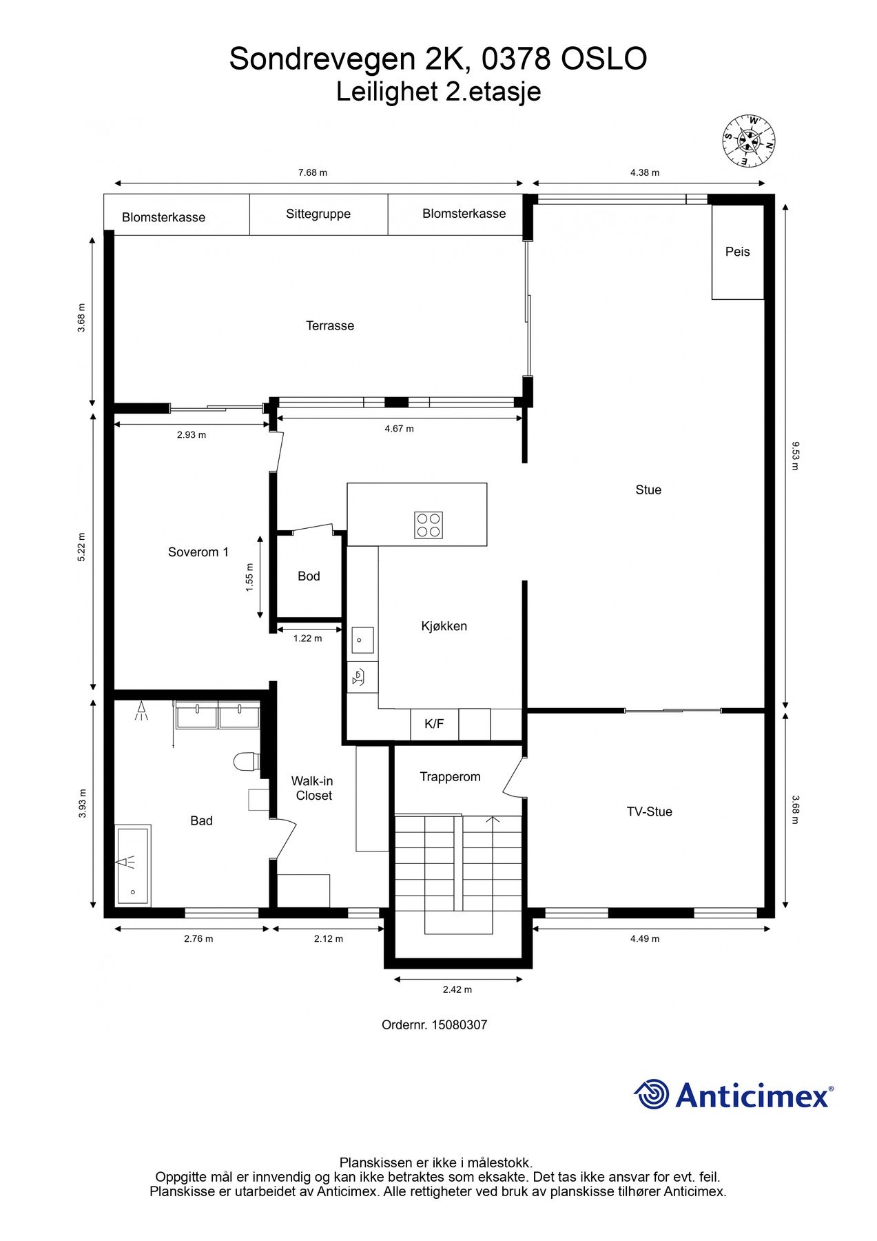 Plantegning 2. etasje Galleribilde