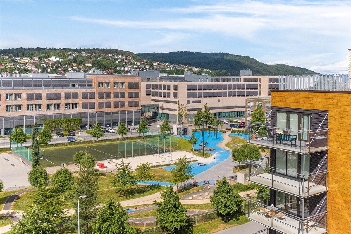 Utsikt mot St.Olavs Hospital Galleribilde