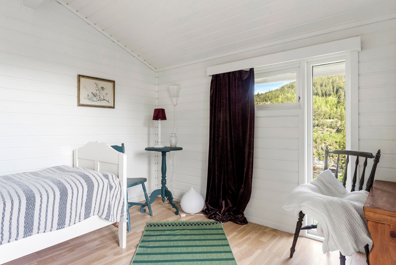 Annekset er på 9 m² og er innedet som et ekstra soverom. Galleribilde