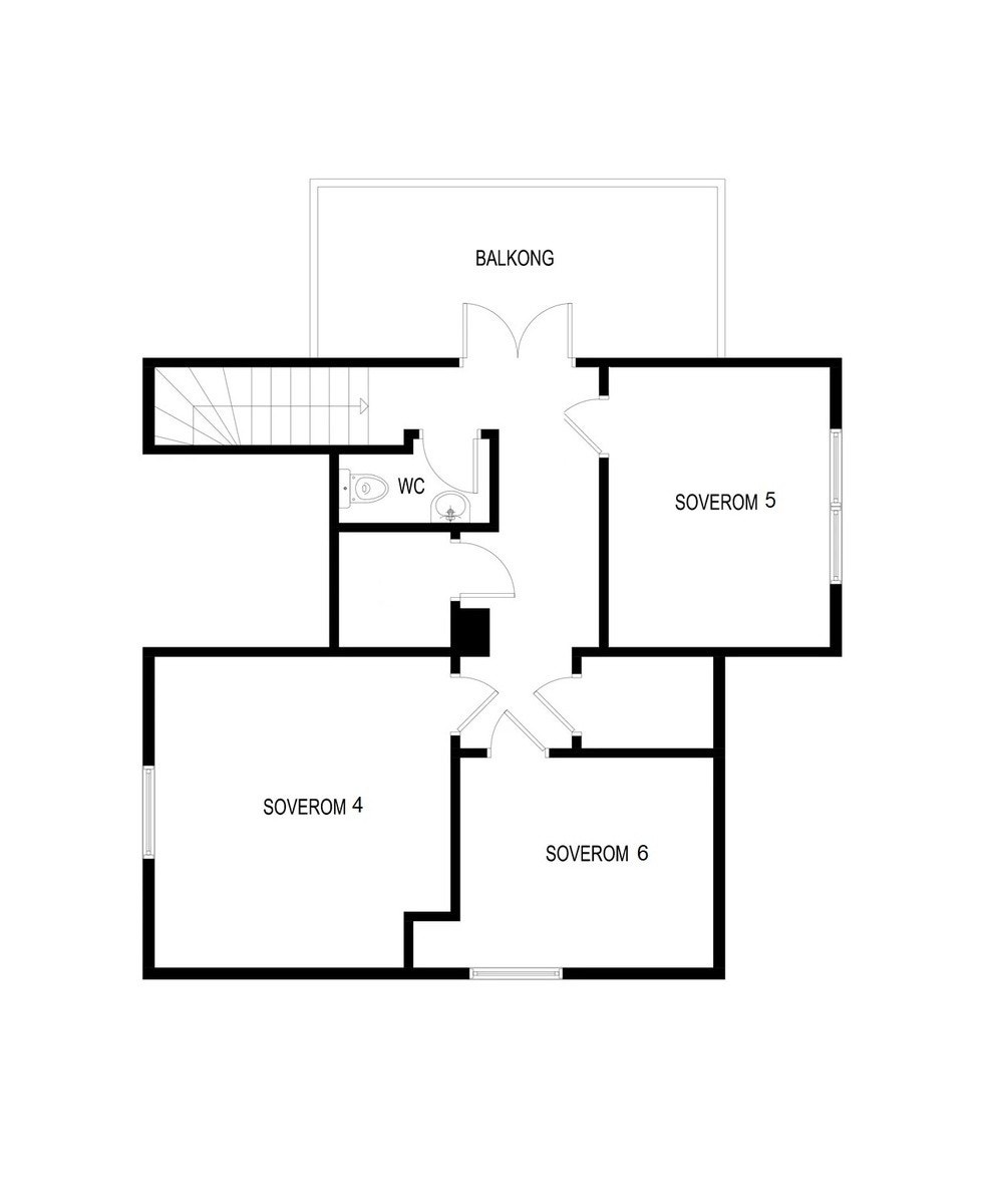 Plantegning 3.etg Galleribilde