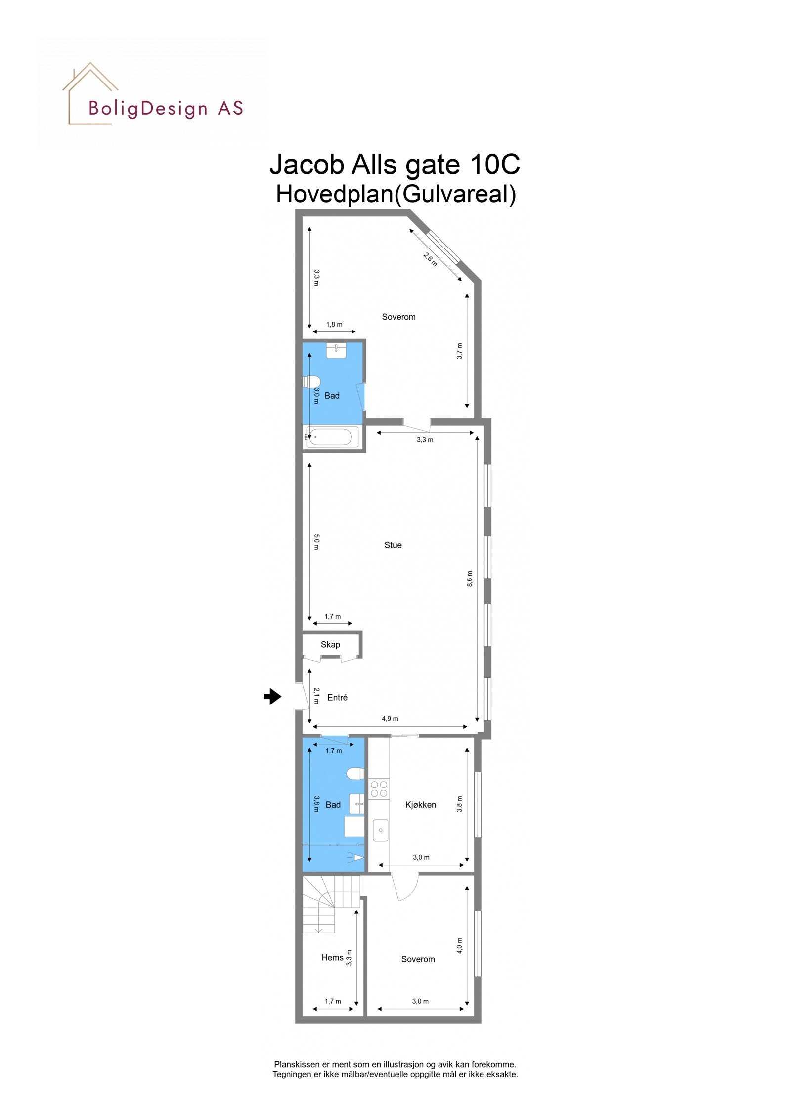Plantegning Galleribilde