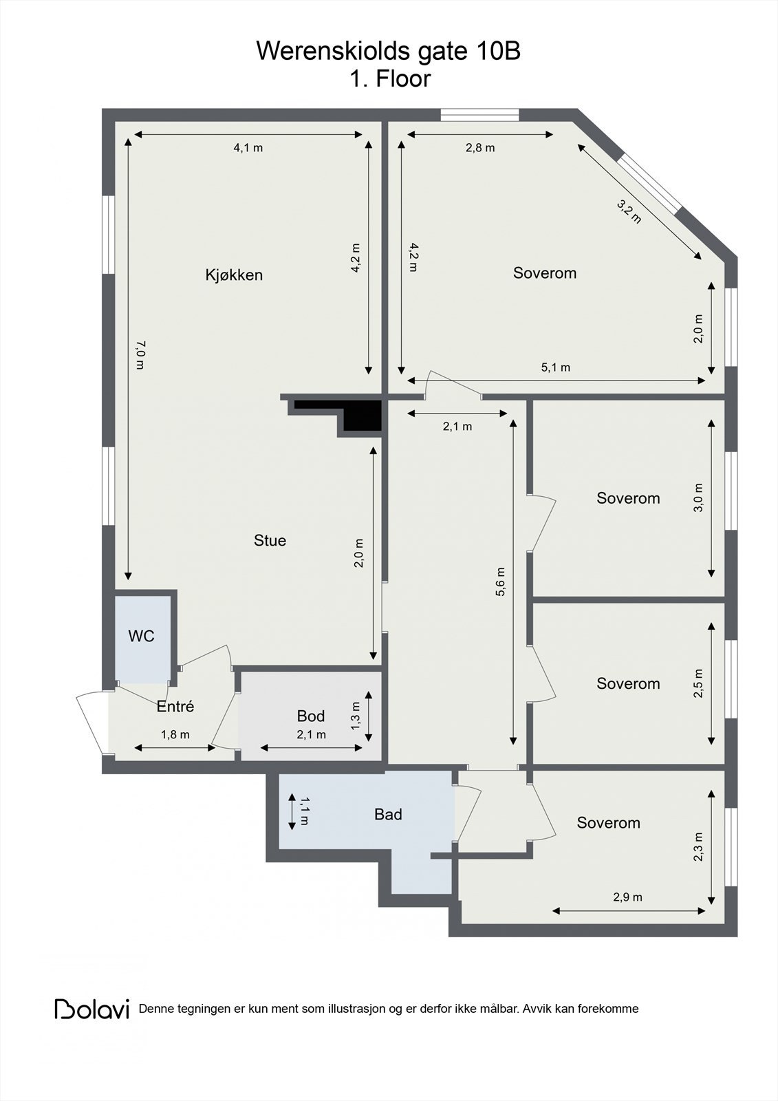 Planløsning, Werenskioldsgate 10B.jpg Galleribilde