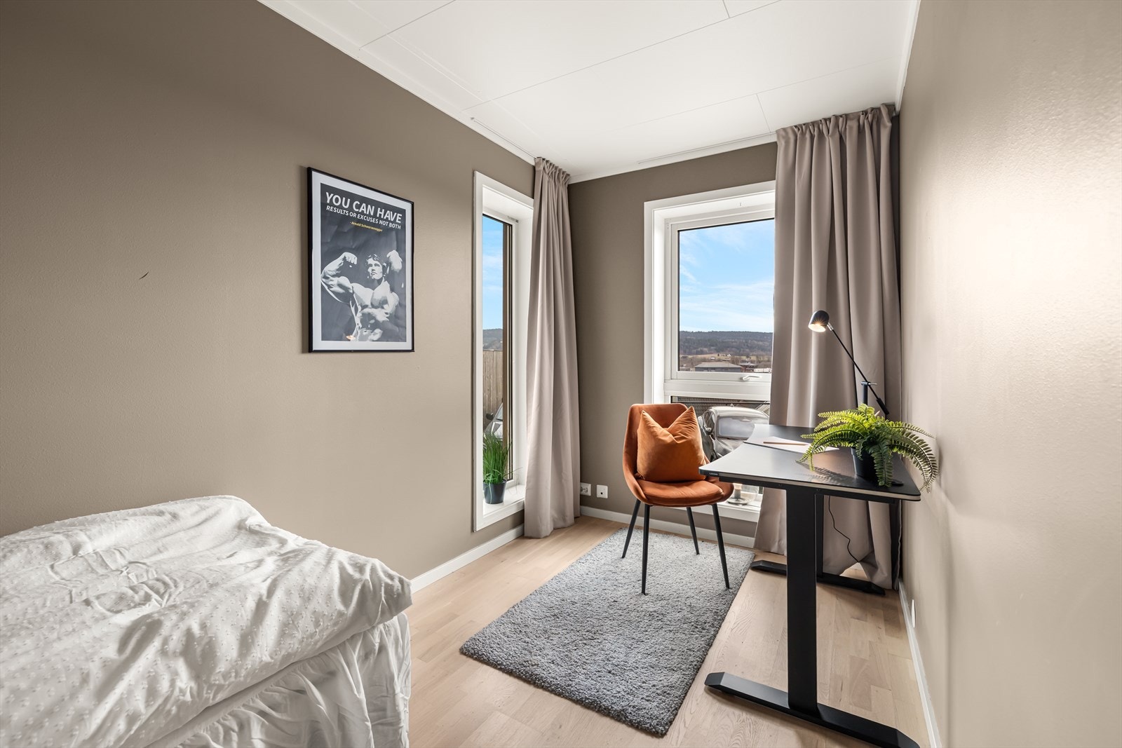Dette soverommet har areal som passer til barnerom. Galleribilde