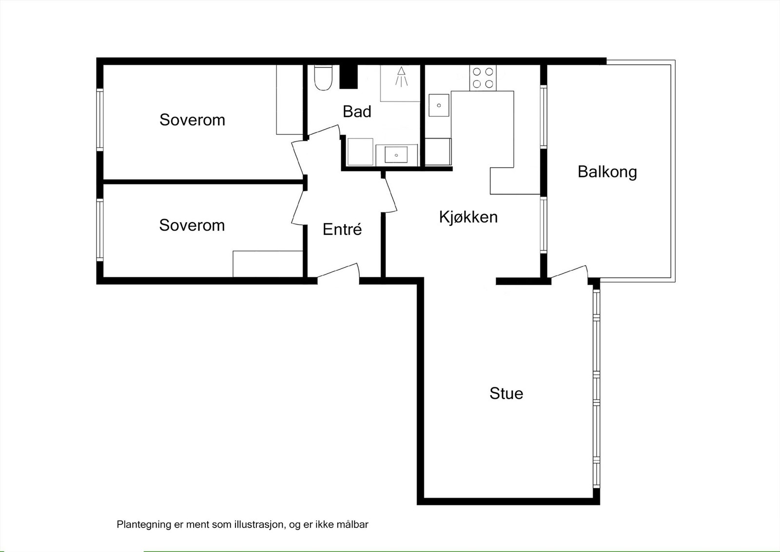 Plantegning Galleribilde