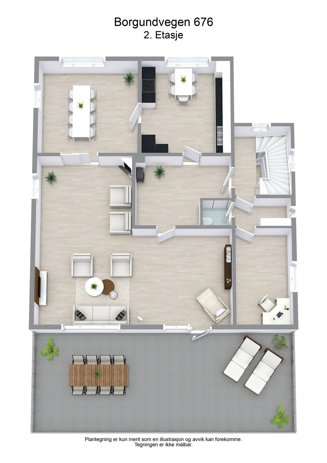 Plantegning 2 etasje Galleribilde