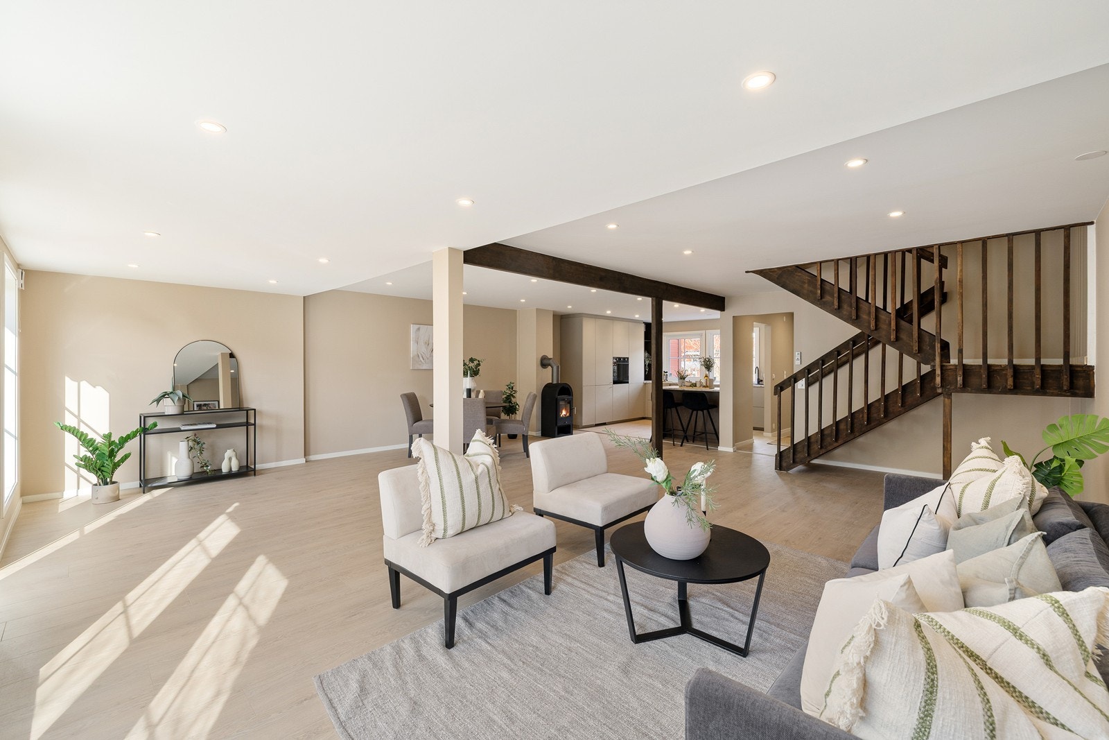 Det er downlights i himlingen. Galleribilde