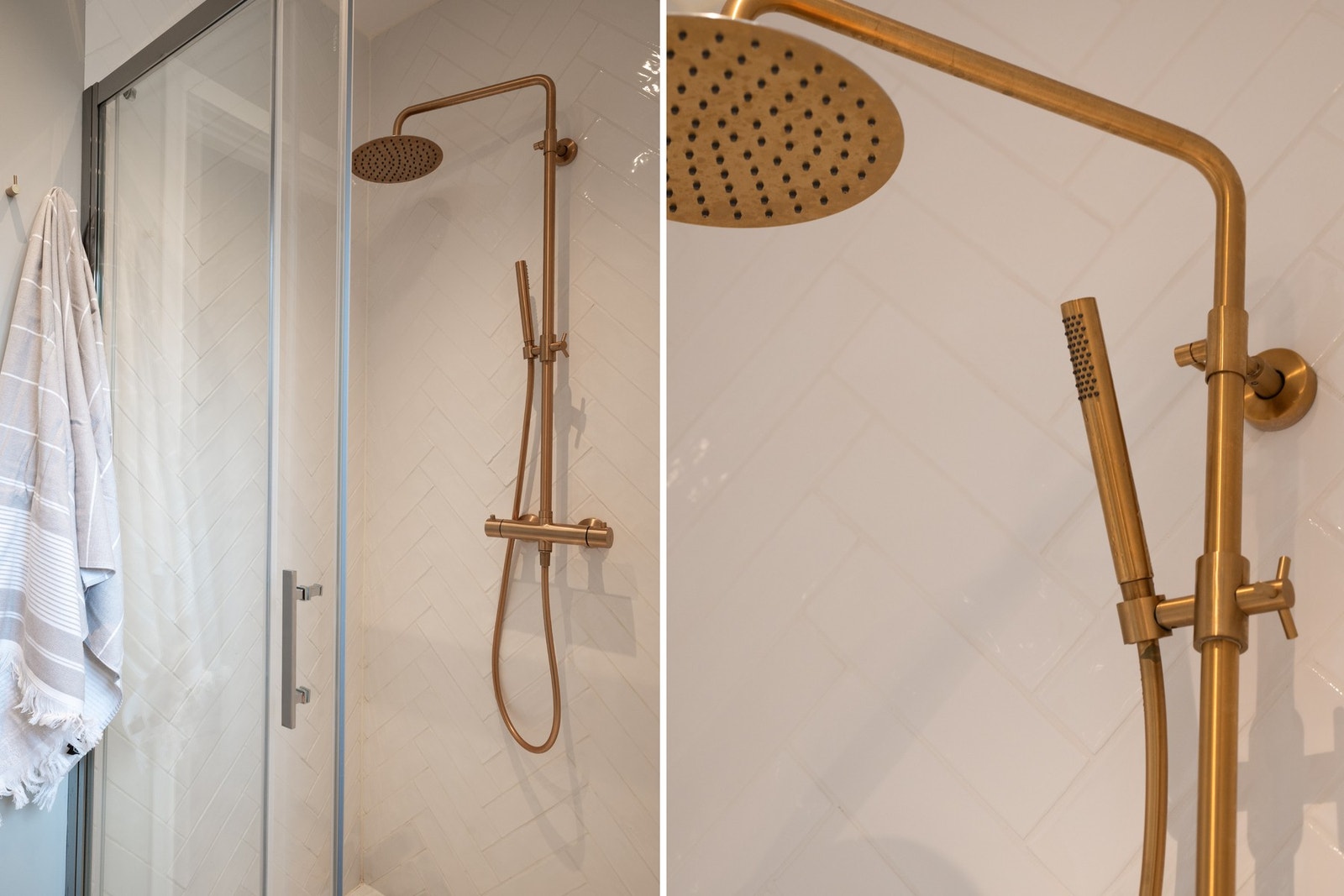 I forbindelse med rehabiliteringen i 2020 ble badet oppgradert med nye rørføringer, nytt sluk, ny dusjløsning, servant, toalett og opplegg for vaskemaskin. Badet fikk samtidig nye overflater og membran, og det ble installert mekanisk avtrekksvifte. Galleribilde