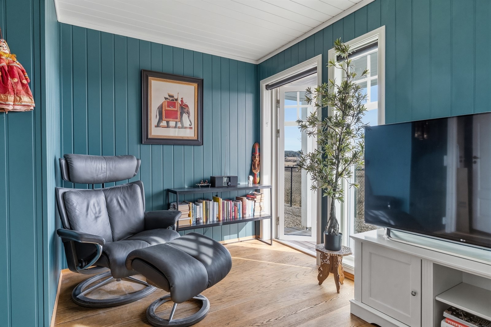 Her har man utgang til uteområdet. Galleribilde