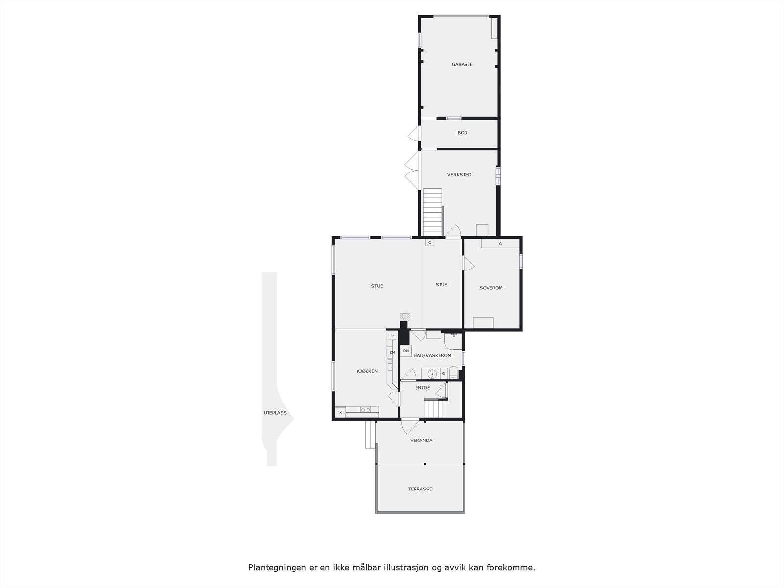 Plantegning 1. etasje. Galleribilde